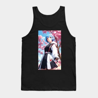 Anime Girl With Blue Hair 02 Tank Top